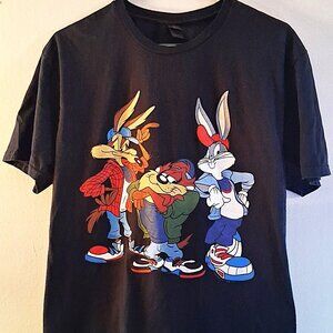Looney Tunes Urban Hip Hop Bugs Taz Wile E Coyote T Shirt Adult Large READ
